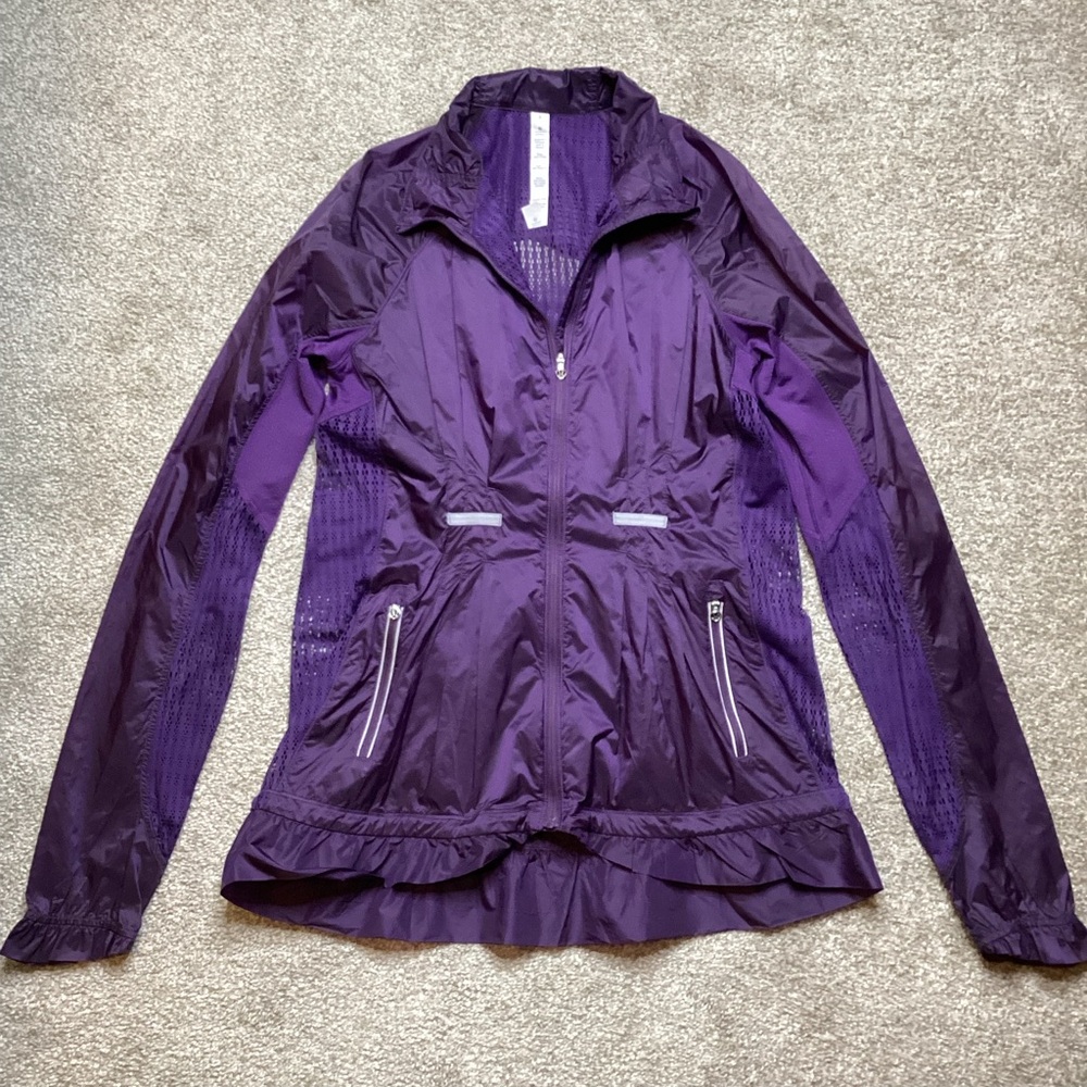 Lululemon Run: Wild Jacket Concord Grape Purple Nothin’ To Hide Mesh Wind Light - Picture 11 of 16